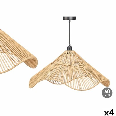 Suspension 23B546 Noir Naturel Métal Papier 40 W 59 x 27 x 59 cm (4 Unités)