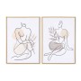Cadre DKD Home Decor 50 x 3,5 x 70 cm Abstrait Scandinave (2 Unités)
