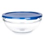 Round Lunch Box with Lid Pasabahce Chefs Blue 1,7 L 20,5 x 9 x 20,5 cm (4 Units)