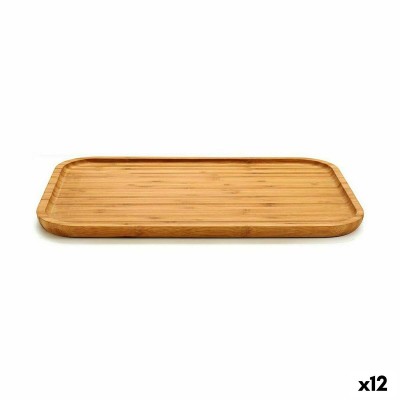 Plateau apéritif Kinvara JWKW-3712-2 Marron Rectangulaire 36 x 1,5 x 24 cm (12 Unités)