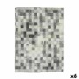 Nappe antitache Kinvara CUADROS-G Gris toile Antitaches Carreaux 140 x 180 cm (6 Unités)
