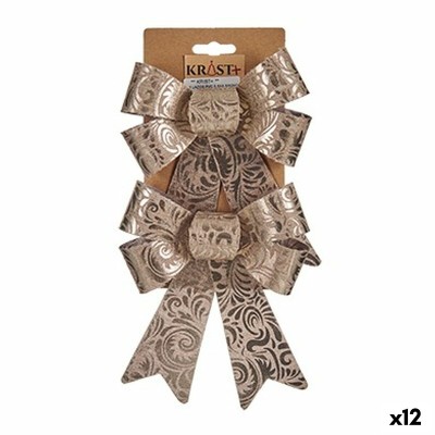 Lasso Krist+ HJ1-12010 Bronze PVC 15 x 4 x 16 cm Christmas bauble (12 Units)
