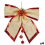 Lien Krist+ 01467 Rouge Doré Plastique 53 x 50 x 9 cm Décorations de Noël (4 Unités)