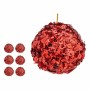 Set of Christmas balls Krist+ 79545 Red Plastic Sequins (8 Units)