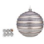 Set of Christmas balls Krist+ 00876 Silver Plastic Circles 10 cm (6 Units)