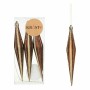 Christmas Decorations Set Krist+ 00899 Brown PVC Streched 8,5 x 3,5 x 19 cm (12 Units)