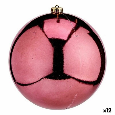 Christmas Bauble Krist+ 00841 Pink Plastic (12 Units)