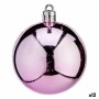 Lot de boules de Noël Krist+ K1912477-4 Rose Plastique (12 Unités)