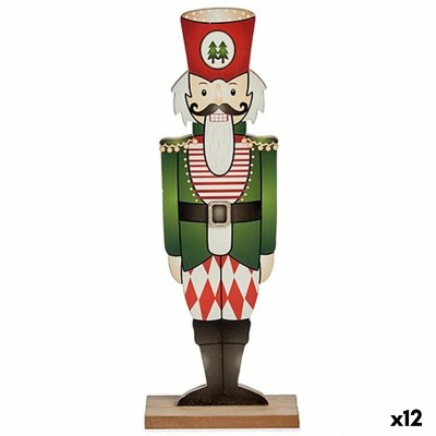 Casse-Noisette Krist+ 19XD35232 Noir Rouge Vert Bois 8 x 40 x 15 cm Casse-Noisette (12 Unités)