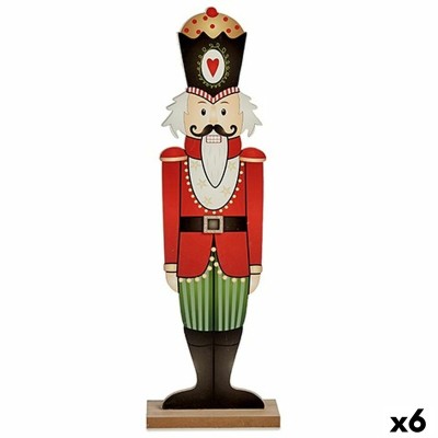 Casse-Noisette Krist+ 19XD35241 Blanc Noir Rouge Vert Bois 10 x 60 x 19 cm Casse-Noisette (6 Unités)