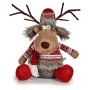 Decorative Figure Krist+ FG31-9590A White Brown Red Grey Deer 17 x 30 x 27 cm (4 Units)