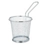 Basket for Presenting Aperitifs Kinvara W8088S Silver Metal 15,5 x 12 x 8 cm (12 Units)