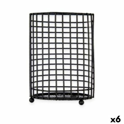 Pot pour ustensiles de cuisine Kinvara W7728-2P Métal 11,3 x 16 x 11,3 cm (6 Unités)