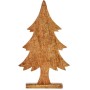Figurine Décorative Sapin de Noël Doré Bois 5,1 x 49,5 x 25,5 cm (6 Unités)