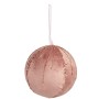 Lot de boules de Noël Krist+ 19A5453-PR Rose Polyester (4 Unités)