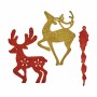 Christmas Decorations Set Krist+ 00510 Red Golden Plastic 14,5 x 14,5 x 2 cm (24 Units)
