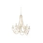 Ceiling Light Home ESPRIT White Light brown Wood Metal 25 W 60 x 53 x 55 cm