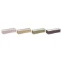 Box for Infusions DKD Home Decor Green Mustard Dark brown Crystal MDF Wood (4 Units)