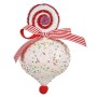 Décorations de Noël Krist+ 64814836 Blanc Rouge Larme 11 x 17 x 11 cm (12 Unités)