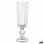 Coupe de champagne Rayures Transparent verre 160 ml (6 Unités)