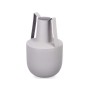 Vase With handles Grey Steel 14 x 24 x 14 cm (6 Units)