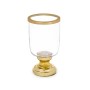 Bougeoir Verre Doré Acier 12 x 24,5 x 12 cm (6 Unités)