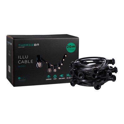 String lights Thorgeon Black 2000 W 20 m 40