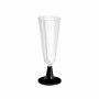 Reusable cava glasses Algon Black 24 Units 150 ml (4 Pieces)