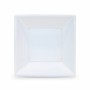 Lot d'assiettes réutilisables Algon Carré Blanc Plastique 18 x 18 x 4 cm (24 Unités)