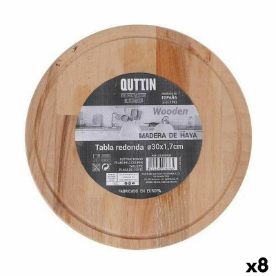 Serving board Quttin Quttin Circular Ø 30 x 1,7 cm (8 Units)