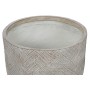 Set of Planters Home ESPRIT Beige Fibreglass Magnesium 44,5 x 44,5 x 43 cm (3 Units)