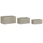 Jardinière Home ESPRIT Beige Fibre de Verre Magnésium 74,5 x 37,5 x 37,5 cm