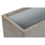 Jardinière Home ESPRIT Beige Fibre de Verre Magnésium 74,5 x 37,5 x 37,5 cm