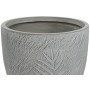 Set de pots de fleurs Home ESPRIT Gris clair Fibre de Verre Magnésium 44 x 44,5 x 43 cm (4 Unités)