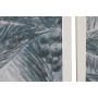 Cadre Home ESPRIT Bleu Blanc Palmiers méditerranéen 80 x 2 x 60 cm (2 Unités)