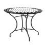 Table d'appoint Delfos Blanc Noir Céramique 90 x 90 x 75 cm