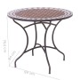 Table d'appoint Persea Blanc Marron Céramique 90 x 90 x 75 cm