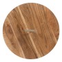 Table d'appoint 40,5 x 40,5 x 66 cm Naturel Noir Bois Fer