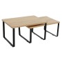 Etagères Home ESPRIT Métal Bambou 30 x 19,5 x 15,5 cm 2 Pièces