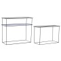 Set of furniture DKD Home Decor Blue Black 70 x 27 x 45 cm 40 x 27 x 45 cm 80 x 27 x 65 cm 80 x 27,5 x 65 cm