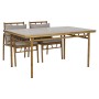 Meubles de jardin Home ESPRIT Beige 160 x 90 x 75 cm 83 cm (5 Pièces)