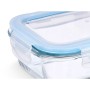 Ensemble de Boîtes à Lunch Transparent Silicone Verre Borosilicaté (4 Unités)
