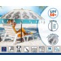 Parasol de plage Blanc Ø 240 cm SPF50+ Boho