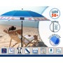 Beach parasol Blue Ø 180 cm SPF50+ Anchor