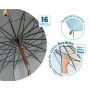 Beach parasol Blue Ø 240 cm SPF50+