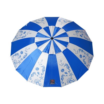 Parasol de plage Bleu Ø 220 cm SPF50+ Marin