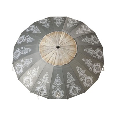 Beach parasol Grey Ø 240 cm SPF50+ Boho