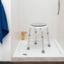 Rotating and Adjustable Bathroom Stool Roshawer InnovaGoods White (Refurbished A)