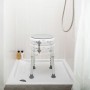 Rotating and Adjustable Bathroom Stool Roshawer InnovaGoods White (Refurbished A)