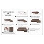 Sofa Cover Hosteline OLIMPO Black